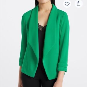 Skies Are Blue Vibrant Green Blazer